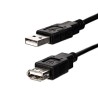 Logo Economy Przedłużacz USB (2.0), USB A M - USB A F, 3m, czarny