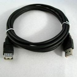 Logo Economy Przedłużacz USB (2.0), USB A M - USB A F, 3m, czarny