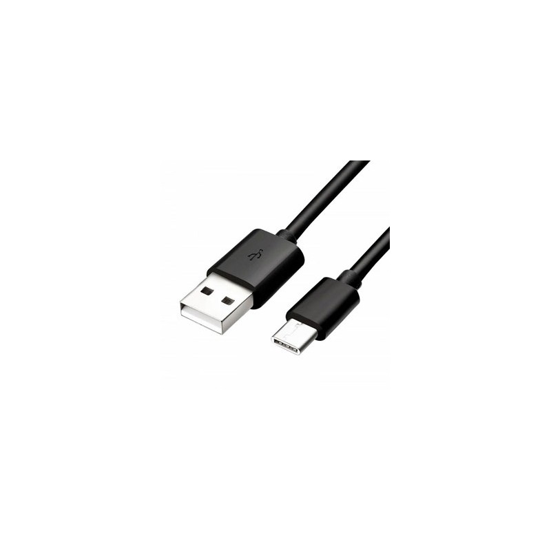 USB kabel (2.0), USB A M - USB C (M), 1m, czarny