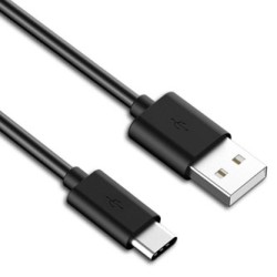 Logo USB kabel (2.0), USB A M - USB C (M), 1m, czarny, blister, EOL