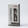 Logo USB kabel (2.0), USB A M - Apple Lightning M, 2m, certyfikat MFi, złoty, box, oplot nylonowy, aluminiowa osłona złącza, EOL