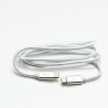 Logo USB kabel (3.2 gen 1), USB C (M) - USB C (M), 2m, 5 Gb/s, 5V/3A, biały, box, oplot nylonowy, aluminiowa osłona złącza, EOL