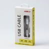 Logo USB kabel (3.2 gen 1), USB C (M) - USB C (M), 2m, 5 Gb/s, 5V/3A, biały, box, oplot nylonowy, aluminiowa osłona złącza, EOL