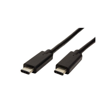 USB kabel (3.1), USB C (M) - USB C (M), 1m, czarny, plastic bag, EOL