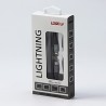 Logo USB kabel (2.0), USB C (M) - Apple Lightning M, 1m, certyfikat MFi, srebrny, box, oplot nylonowy, aluminiowa osłona złącza,