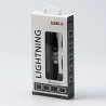 Logo USB kabel (2.0), USB C (M) - Apple Lightning M, 1m, certyfikat MFi, czarny, box, oplot nylonowy, aluminiowa osłona złącza, 