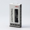 Logo USB kabel (2.0), USB C (M) - Apple Lightning M, 2m, certyfikat MFi, czarny, box, oplot nylonowy, aluminiowa osłona złącza, 