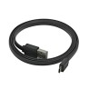 Logo USB kabel (2.0), USB A (M) reversible - microUSB reversible (M), 1m, reversible, czarny, blister, EOL