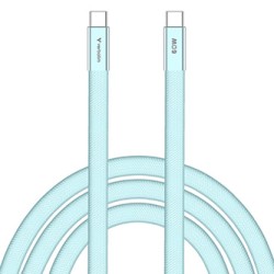Verbatim USB-C kabel SoftTouch USB C (M) - USB C (M), 60W, 1.2m, Cyan, box, 30273