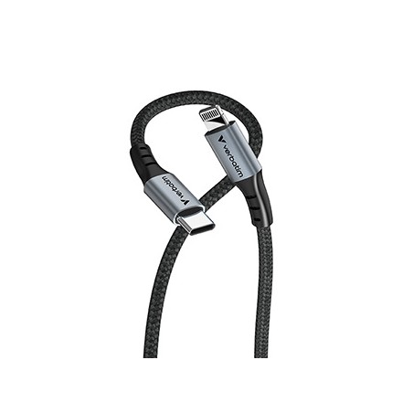 Verbatim USB kabel USB C (M) - USB lightning (M), 60W, 1.2m, czarny, box, 31844