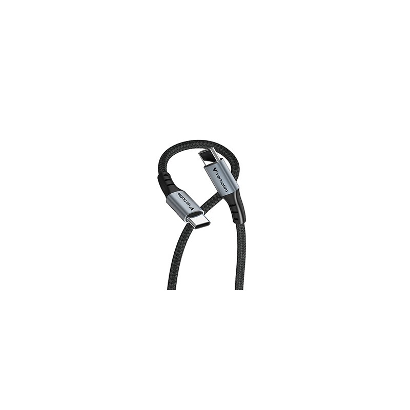 Verbatim USB kabel USB C (M) - USB C (M), 60W, 1.2m, czarny, box, 31845
