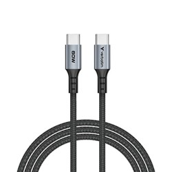 Verbatim USB kabel USB C (M) - USB C (M), 60W, 1.2m, czarny, box, 31845