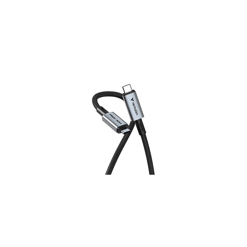 Verbatim USB kabel USB C (M) - USB C (M), 240W, 1.2m, czarny, box, 31847