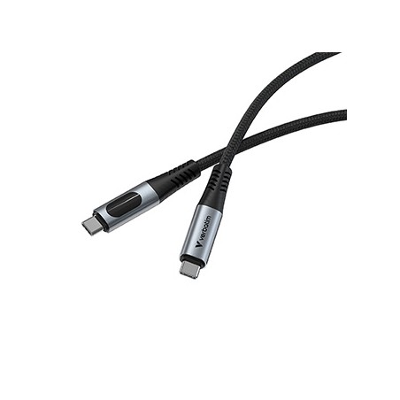 Verbatim USB kabel USB C (M) - USB C (M), 100W, 1.2m, czarny, box, 31848