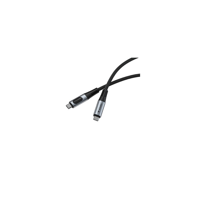 Verbatim USB kabel USB C (M) - USB C (M), 240W, 1.2m, czarny, box, 31849