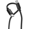 Verbatim USB kabel USB C (M) - USB C (M), 60W, 1m, czarno-biały, box, 32391