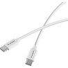 Verbatim USB kabel USB C (M) - USB C (M), 60W, 1m, czarno-biały, box, 32391