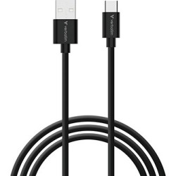 Verbatim USB kabel USB A M - USB C (M), 18W, 1m, czarno-biały, box, 32393