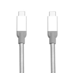 Verbatim USB kabel (3.1), USB C (M) - USB C (M), 0.3m, srebrny, box, 48867
