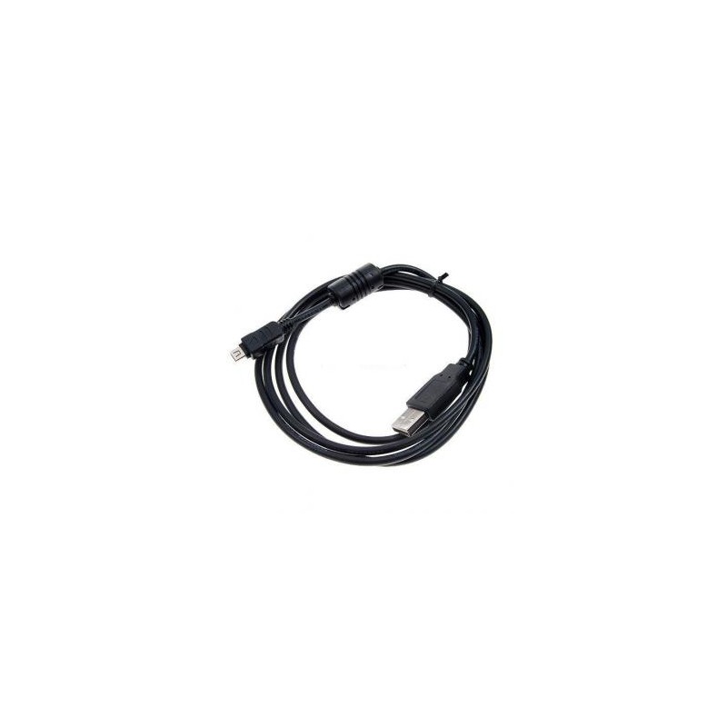 Logo USB kabel (2.0), USB A M - 12-pin M, 1.8m, czarny, blister, OLYMPUS