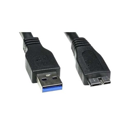 USB kabel (3.0), USB A M - USB micro B (M), 0.5m, czarny, EOL