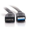 USB kabel (3.0), USB A M - USB micro B (M), 0.5m, czarny, EOL
