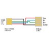 USB kabel (2.0), microUSB (M) - USB A F, 0.2m, OTG, czarny, EOL