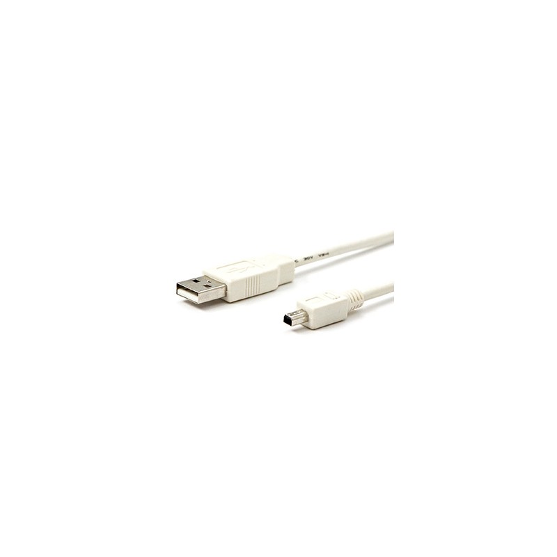 Logo USB kabel (2.0), USB A M - 4-pin M, 1.8m, biały, blister, MITSUMI