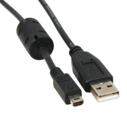 Logo USB kabel (2.0), USB A M - 14-pin M, 1.8m, czarny, blister, FUJI, EOL