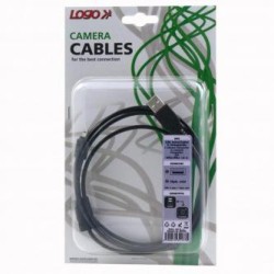 Logo USB kabel (2.0), USB A M - 14-pin M, 1.8m, czarny, blister, FUJI, EOL