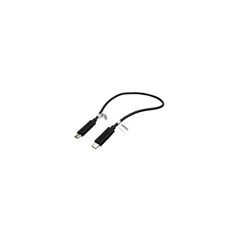 USB kabel (2.0), microUSB (M) - microUSB (M), 0.3m, OTG, czarny