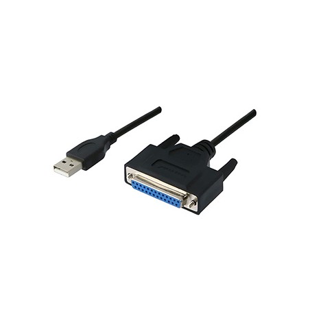 USB redukcja IEEE 1284, USB A M - DB25 F, do portu równoległego, EOL