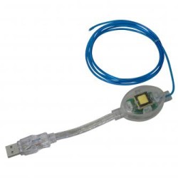 Kabel z podświetleniem 1.8m, niebieski, blister, zasilanie z USB