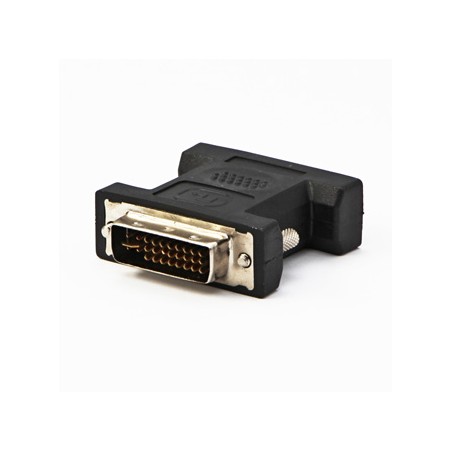Video redukcja, DVI (24+5) M - VGA (D-sub) (F), czarna, Logo blister, EOL