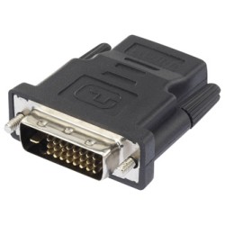 Video redukcja, DVI (24+1) M - HDMI F, czarna, Logo, EOL