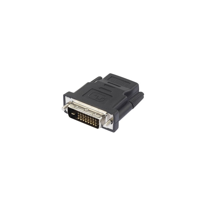 Video redukcja, DVI (24+1) M - HDMI F, czarna, Logo, EOL
