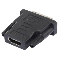 Video redukcja, DVI (24+1) M - HDMI F, czarna, Logo, EOL