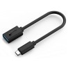 USB redukcja, (3.0), USB C (M) - USB A F, czarna, Genius USB 3.0, do 5Gbps