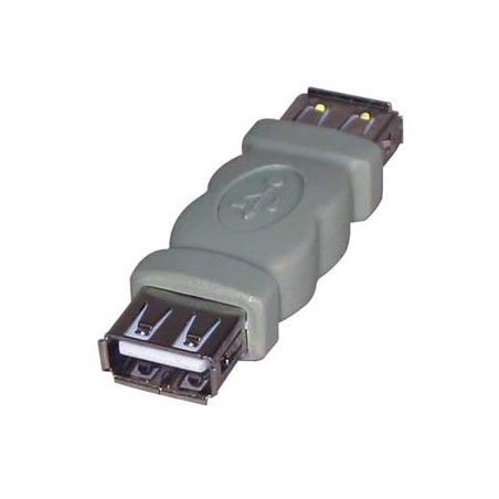 USB złączka, (2.0), USB A F - USB A F, szara, 5891, EOL
