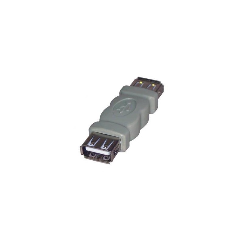 USB złączka, (2.0), USB A F - USB A F, szara, Logo blister 29241, EOL