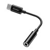 USB/Audio adapter, USB C (M) - Jack (3,5mm) F, stereo, czarna, Genius ACC-C100