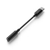 USB/Audio adapter, USB C (M) - Jack (3,5mm) F, stereo, czarna, Genius ACC-C100