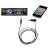 Audio Hands free kabel, Jack (3.5mm) M 4-polowy - Jack (3,5mm) M, 1.2 m, stereo, czarny, do iPhone/iPad 38588, EOL