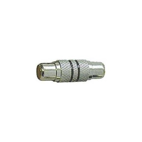 Audio złączka, CINCH F - CINCH F, mono, srebrna, Logo