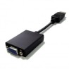 Video adapter, DisplayPort M - VGA (D-sub) (F), czarna