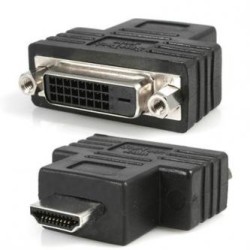 Video redukcja, HDMI M - DVI (24+1) F, czarna, Logo, EOL