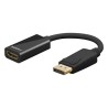Video redukcja, DisplayPort M - HDMI F, DP ver. 1.2, czarna, rozdzielczość do 8K Ultra HD 4320p (30 Hz), EOL
