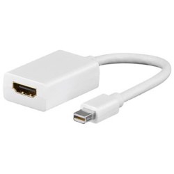 Video adapter, mini DisplayPort (M) - HDMI F, HDMI 1.3 - Standard, biały, EOL
