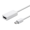 Video adapter, mini DisplayPort (M) - HDMI F, HDMI 1.3 - Standard, biały, Logo
