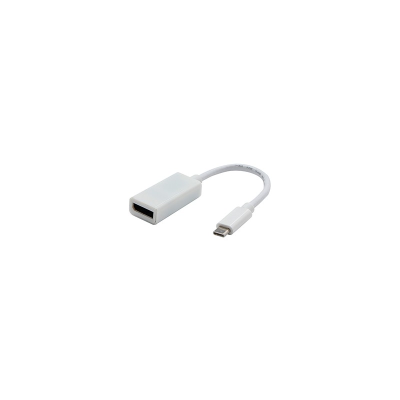 USB/Video adapter, DP Alt Mode, USB C (M) - DisplayPort F, biały, 4K2K@30Hz 65507, EOL